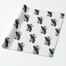 Black Cockatoo gift wrap