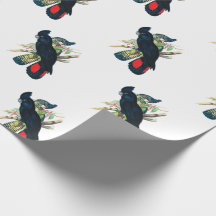 Black Cockatoo gift wrap