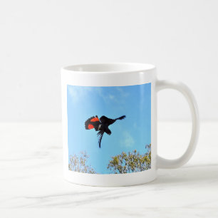 BLACK COCKATOO IN FLIGHT RURAL AUSTRALIA COFFEE MUG