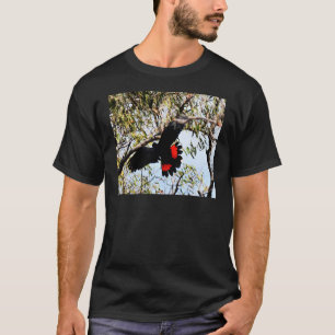 BLACK COCKATOO IN FLIGHT RURAL AUSTRALIA T-Shirt