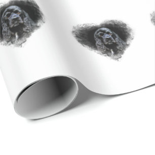 Black Cocker Spaniel lover Wrapping Paper