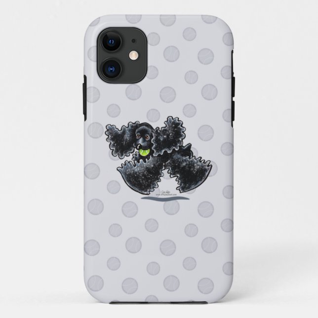 Black Cocker Spaniel Play Case-Mate iPhone Case (Back)