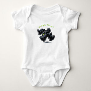 Black Cocker Spaniel Playtime Yet Baby Bodysuit