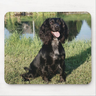 Black Cocker Spaniel Puppy Dog Mouse Mat