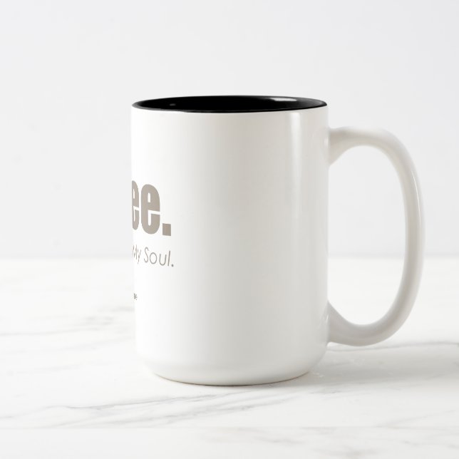 Black Coffe Two-Tone Coffee Mug (Right)
