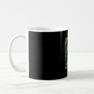 Black Coffee Cat Tarot Card Occult Mug