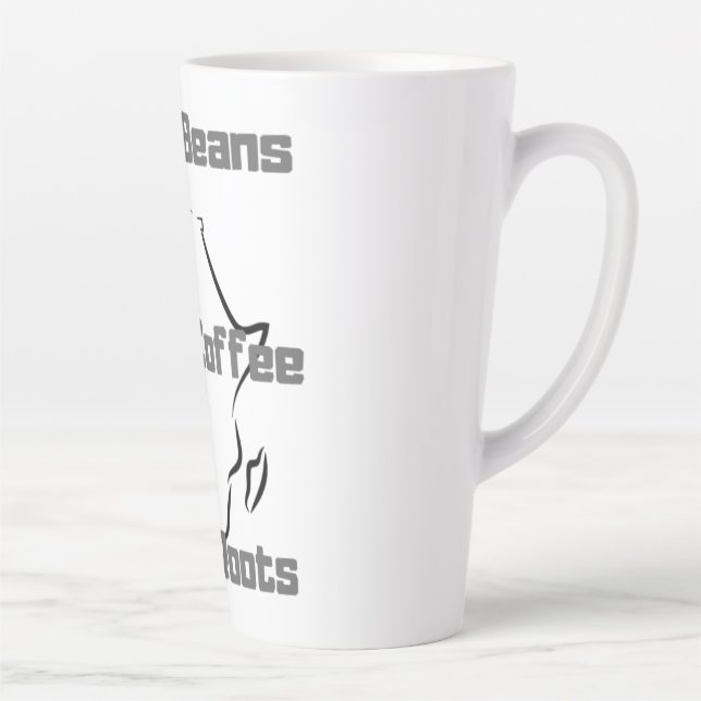 Black Coffee Latte Mug (Right)