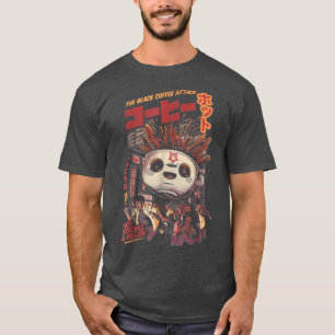 Black Coffee Magic Kaiju Monster Japanese Art T-Shirt