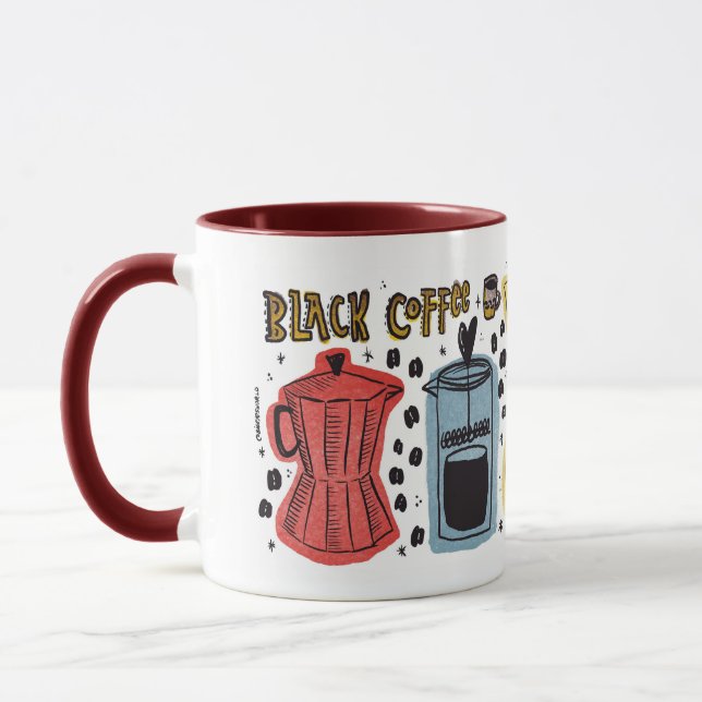 Black Coffee Mug (Left)