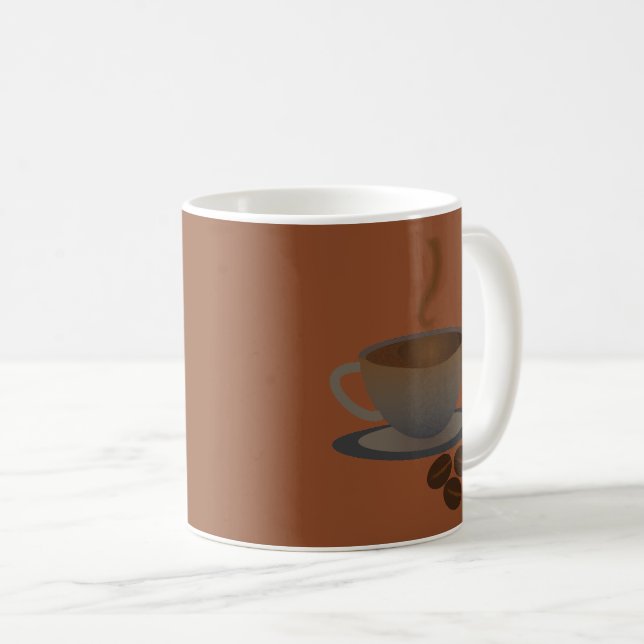 Black Coffee Mug (Front Right)