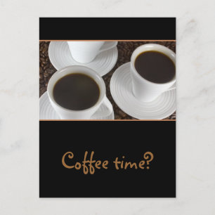 Black Coffee Postcard