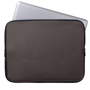 Black coffee (solid color) laptop sleeve
