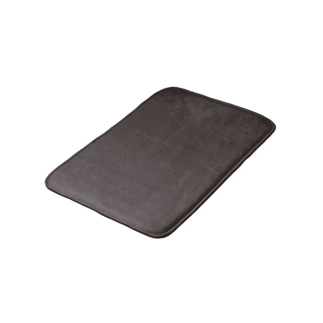Black coffee  (solid colour)  bath mat (Angled)