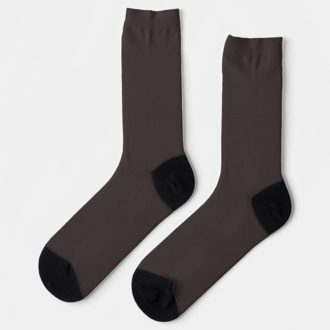Black coffee  (solid colour)  socks (Left)