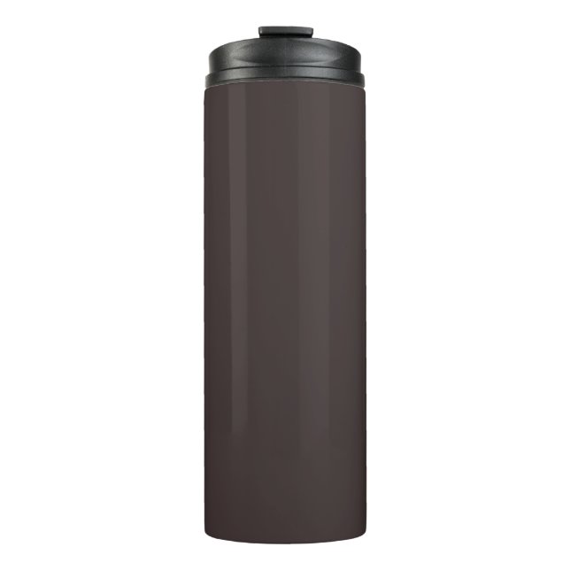 Black coffee  (solid colour)  thermal tumbler (Front)