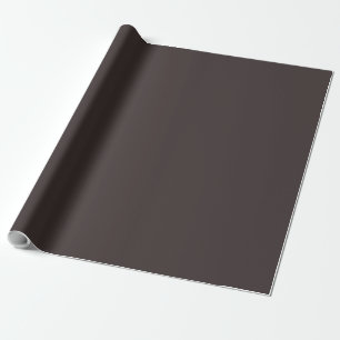 Black coffee (solid colour) wrapping paper