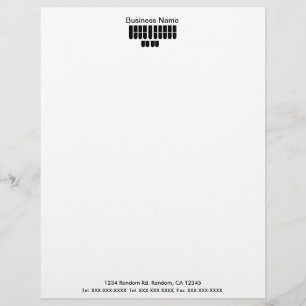 Black colour court reporter business letterhead