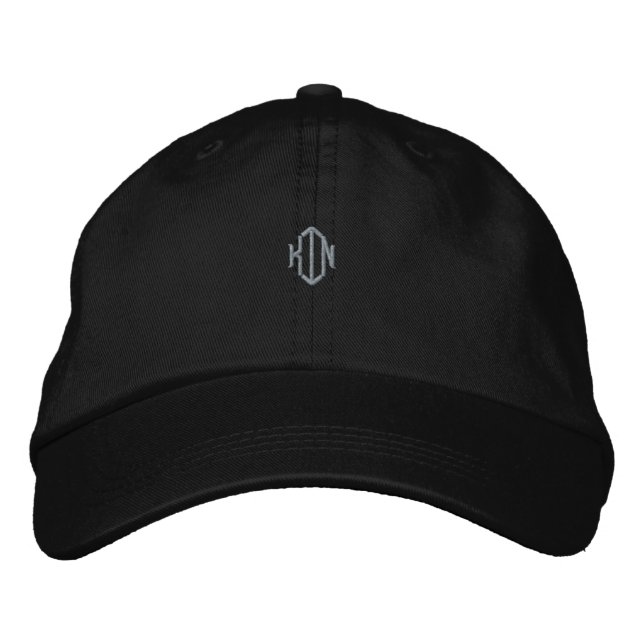 Black Colour King Name Printed Text-Hat Surprise Embroidered Hat (Front)