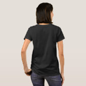 Black Colour Template Custom Add Photo Image Logo T-Shirt (Back Full)