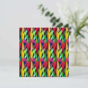 Black colour with art design in the middle card
