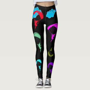 Black Colourful Pixie Leggings
