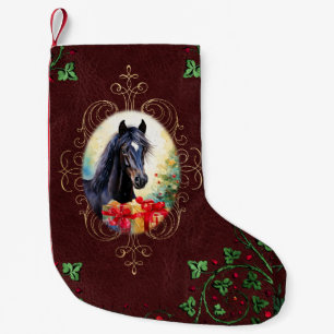 Black Colt and Christmas Presents Small Christmas Stocking