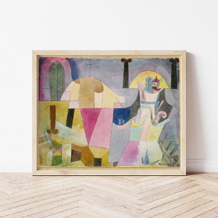 Black Columns in a Landscape Paul Klee Poster