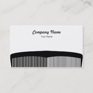 Black Comb in Minimal Style Business Card