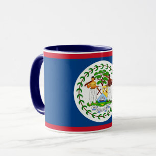 Black Combo Mug with flag of Belise