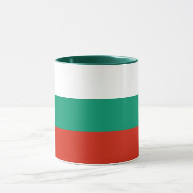 Black Combo Mug with flag of Bulgaria (Center)