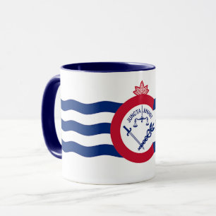 Black Combo Mug with flag of Cincinnati