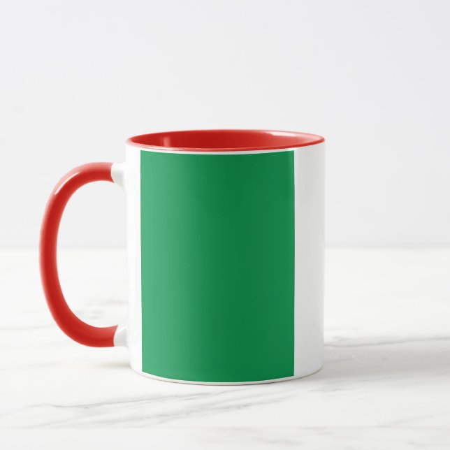 Black Combo Mug with flag of Italy (Left)