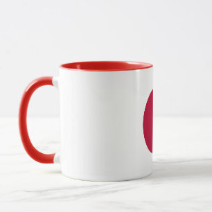 Black Combo Mug with flag of Japan