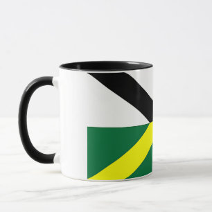 Black Combo Mug with flag of Monterey, USA