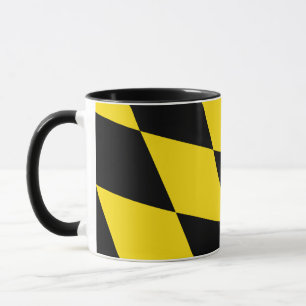 Black Combo Mug with flag of Munich, Bavaria