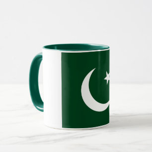 Black Combo Mug with flag of Pakistan