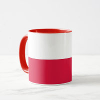 Black Combo Mug with flag of Poland
