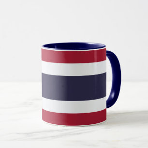 Black Combo Mug with flag of Thailand