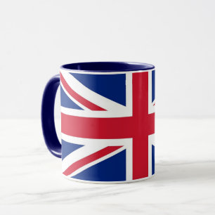 Black Combo Mug with flag of United Kingdom