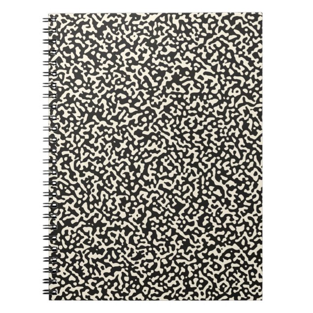 Black Composition Book Seamless Pattern (Front)