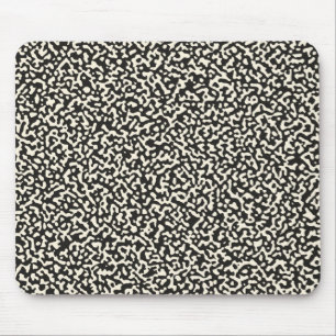 Black Composition Book Seamless Pattern Mouse Mat