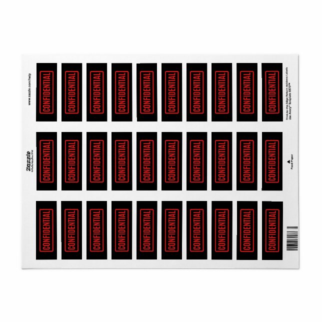 Black Confidential (Full Sheet)