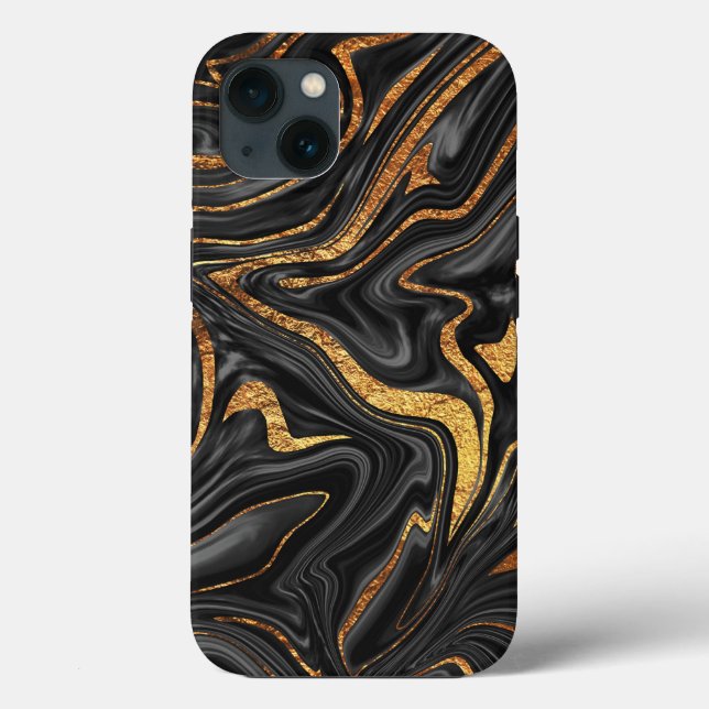 Black Copper Marble #1 #decor #art Case-Mate iPhone Case (Back)