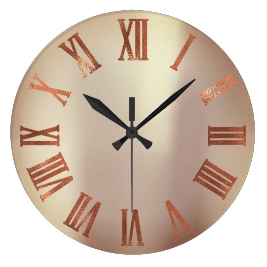 Black Copper Rose Gold Roman Metallic Urban Large Clock Zazzle Co Uk - Large Black Wall Clocks Australia Black Copper Rose Gold Roman Metallic Urban Large Clock Zazzle Co Uk - Large Black Wall Clocks Australia