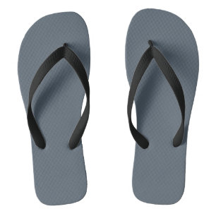 Black coral (solid colour) flip flops