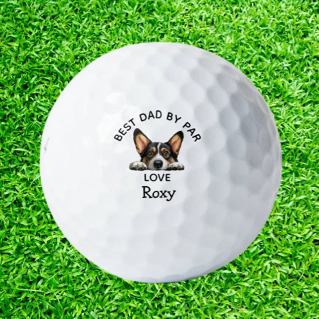 Black Corgi  Golf Balls (Find the perfect gift for golf enthusiasts! Explore awesome dog-themed golf balls )