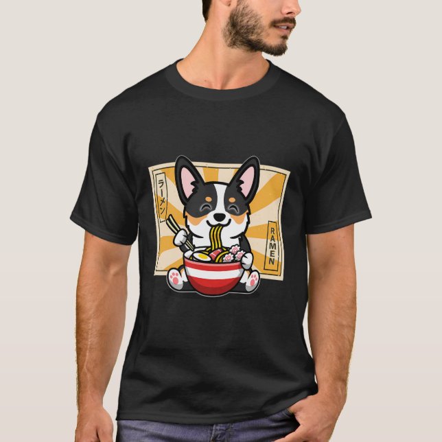 Black Corgi T-Shirt (Front)