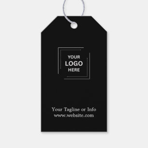 Black Corporate Business Branding Elegant Style Gift Tags