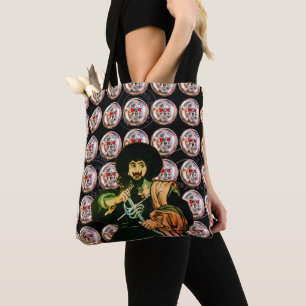 BLACK CORSAIR Pirates Metal Skull Tote Bag