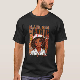 Black Costume CNA Proud Nurse Job Black History Af T-Shirt